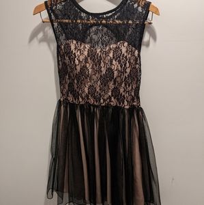 Juniors Black Lace Dress